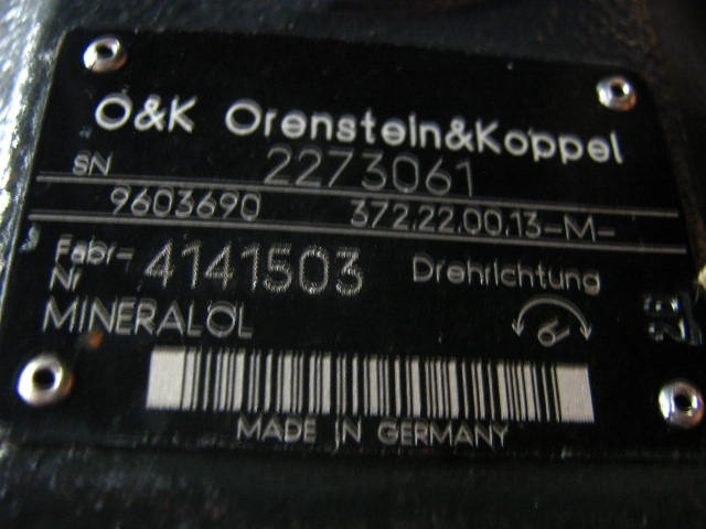 O&K 9603690 - - Hydraulmotor för Byggmaskiner: bild 2 O&K 9603690 - - Hydraulmotor för Byggmaskiner: bild 2