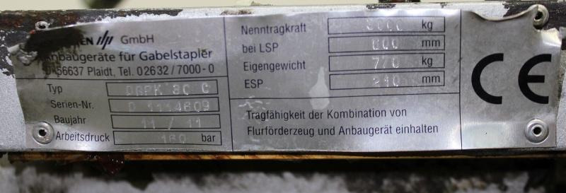 DURWEN DRPK 30 C-T - Gafflar: bild 5 DURWEN DRPK 30 C-T - Gafflar: bild 5