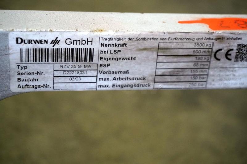 DURWEN RZV 35S-MA - Gafflar: bild 4 DURWEN RZV 35S-MA - Gafflar: bild 4