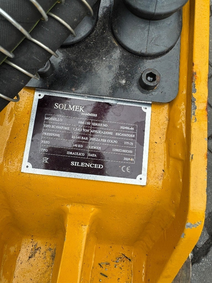 Hamer solmec HM 150 - Hydraulisk hammare för Byggmaskiner: bild 5 Hamer solmec HM 150 - Hydraulisk hammare för Byggmaskiner: bild 5