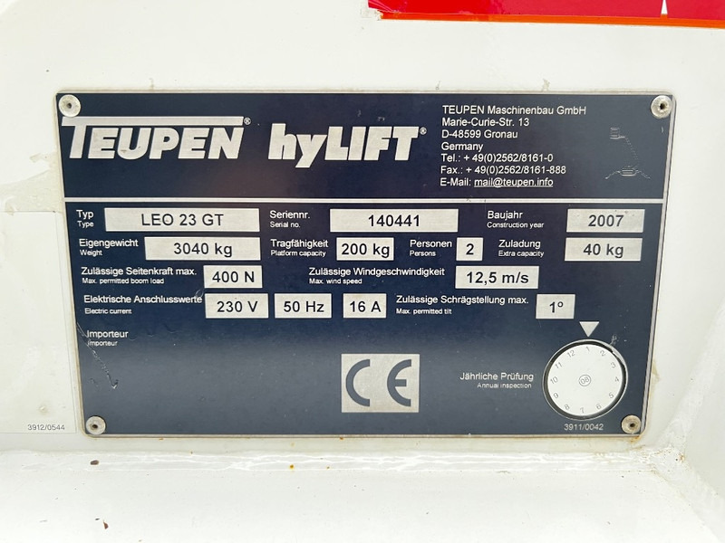 Teupen Leo 23 GT - Bomlift, Larvbandslift: bild 5 Teupen Leo 23 GT - Bomlift, Larvbandslift: bild 5