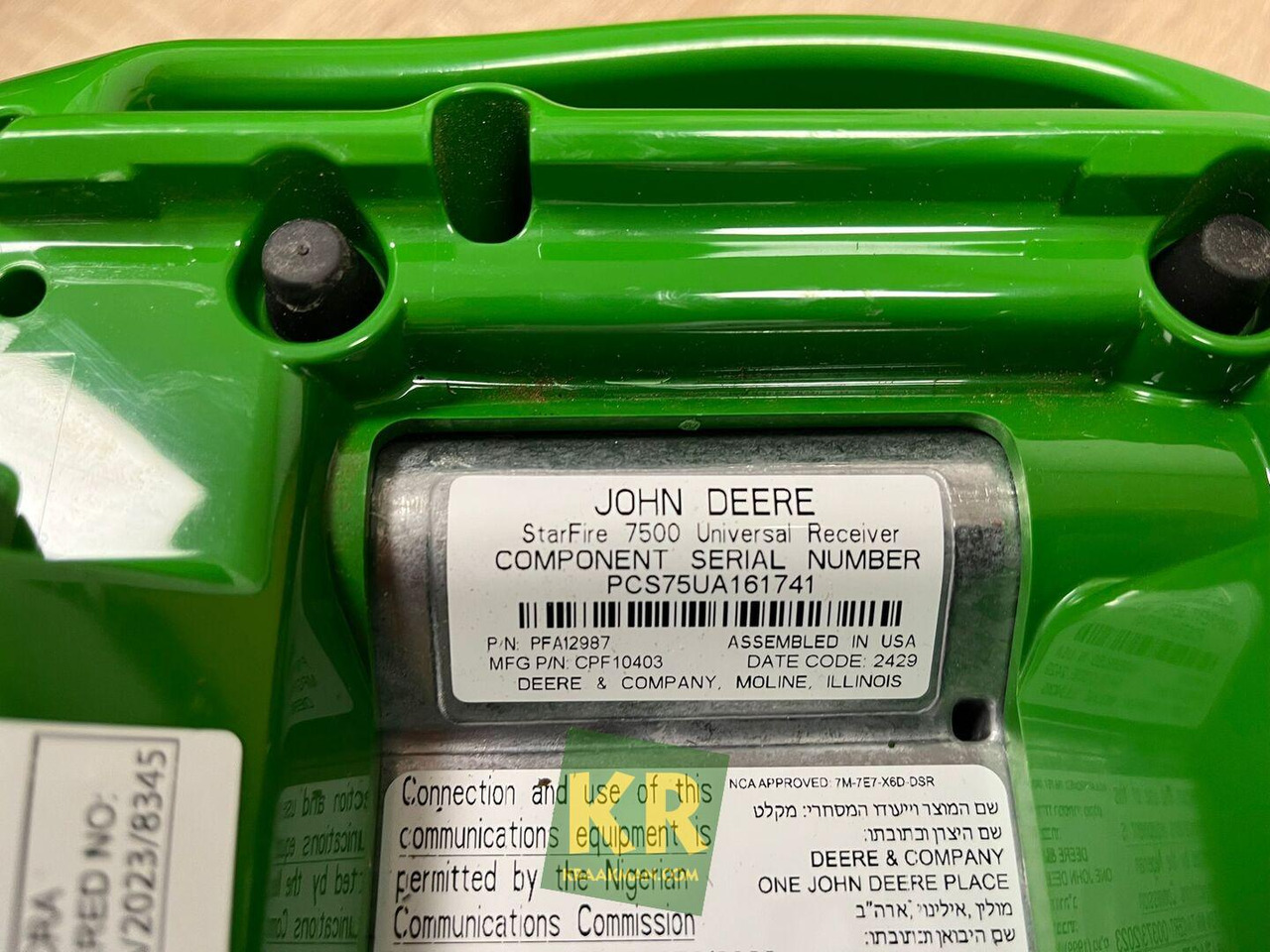 STARFIRE 7500 RECEIVER John Deere - Navigationssystem: bild 1 STARFIRE 7500 RECEIVER John Deere - Navigationssystem: bild 1