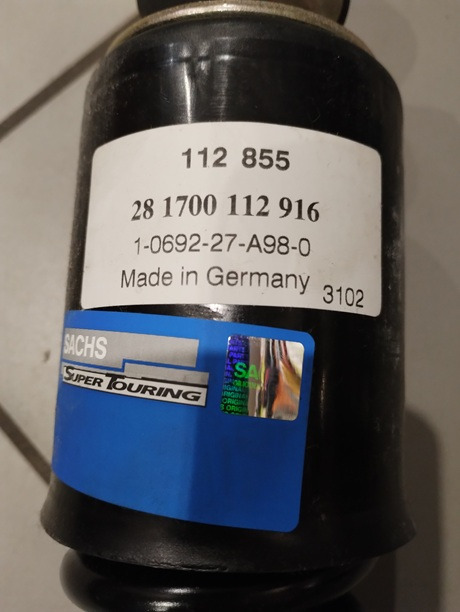 AMORTYZATOR KABINY MAN F90 F2000 112855 SACHS 81417226033 - Hyttfjädring: bild 2 AMORTYZATOR KABINY MAN F90 F2000 112855 SACHS 81417226033 - Hyttfjädring: bild 2