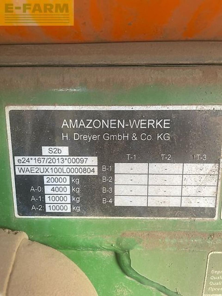 Amazone ux 11201 super (36m) - Bogserad spruta: bild 2 Amazone ux 11201 super (36m) - Bogserad spruta: bild 2
