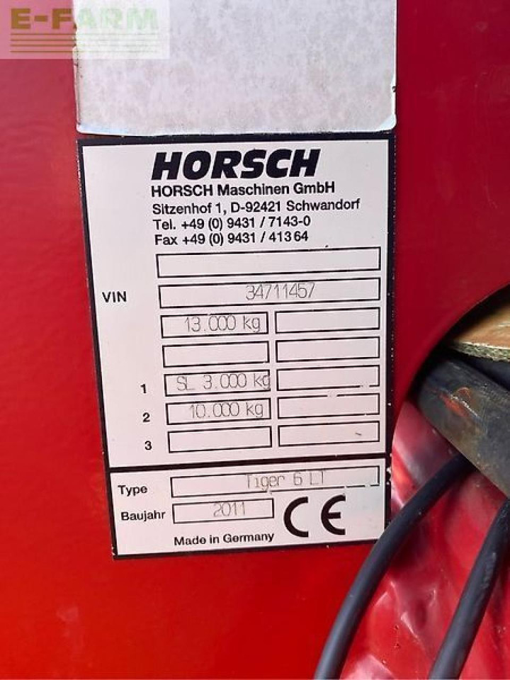 Horsch tiger 6 lt - Kultivator: bild 3 Horsch tiger 6 lt - Kultivator: bild 3