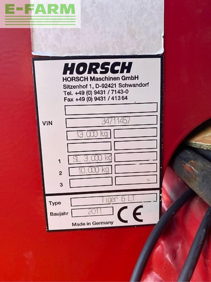 Horsch tiger 6 lt - Kultivator: bild 3 Horsch tiger 6 lt - Kultivator: bild 3