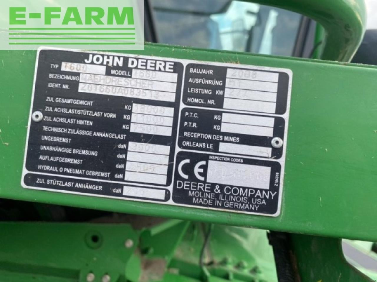 John Deere t660 - Skördetröska: bild 5 John Deere t660 - Skördetröska: bild 5