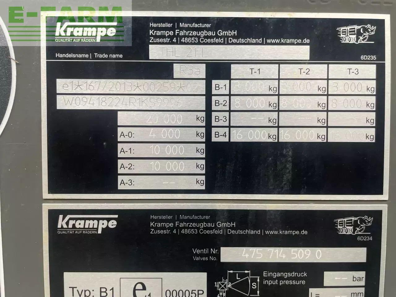 Krampe thl 21l - Tippvagn för lantbruk: bild 4 Krampe thl 21l - Tippvagn för lantbruk: bild 4