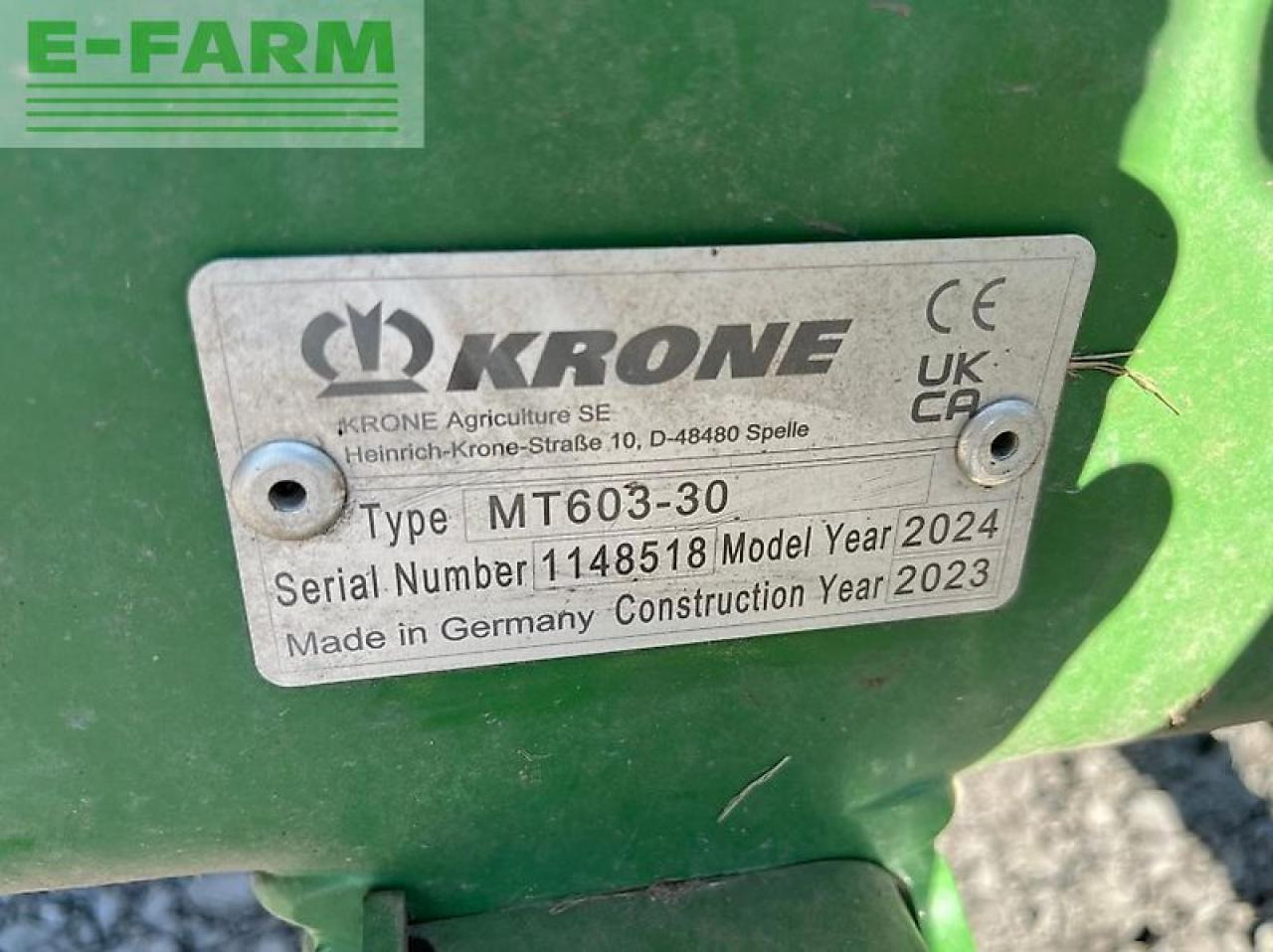 Krone ec b 870 - Slåttermaskin: bild 3 Krone ec b 870 - Slåttermaskin: bild 3