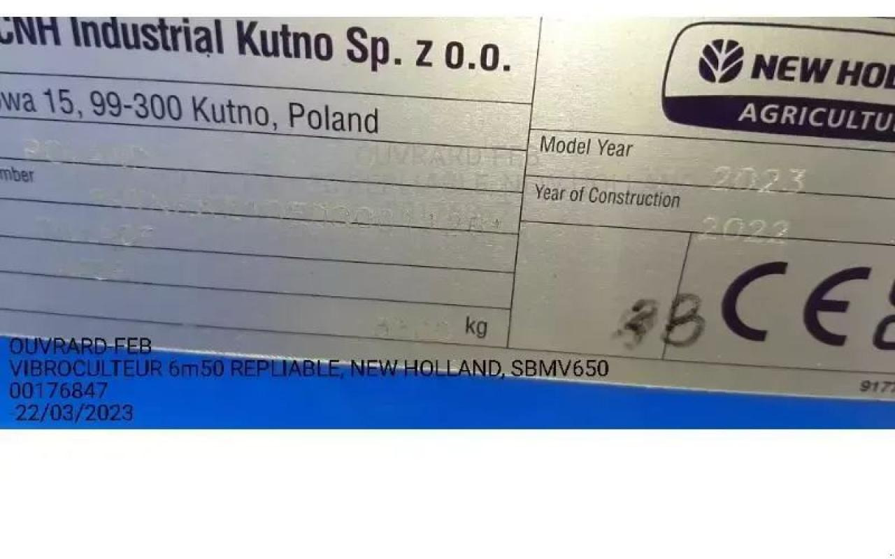 New Holland sbmv650 - Kultivator: bild 2 New Holland sbmv650 - Kultivator: bild 2