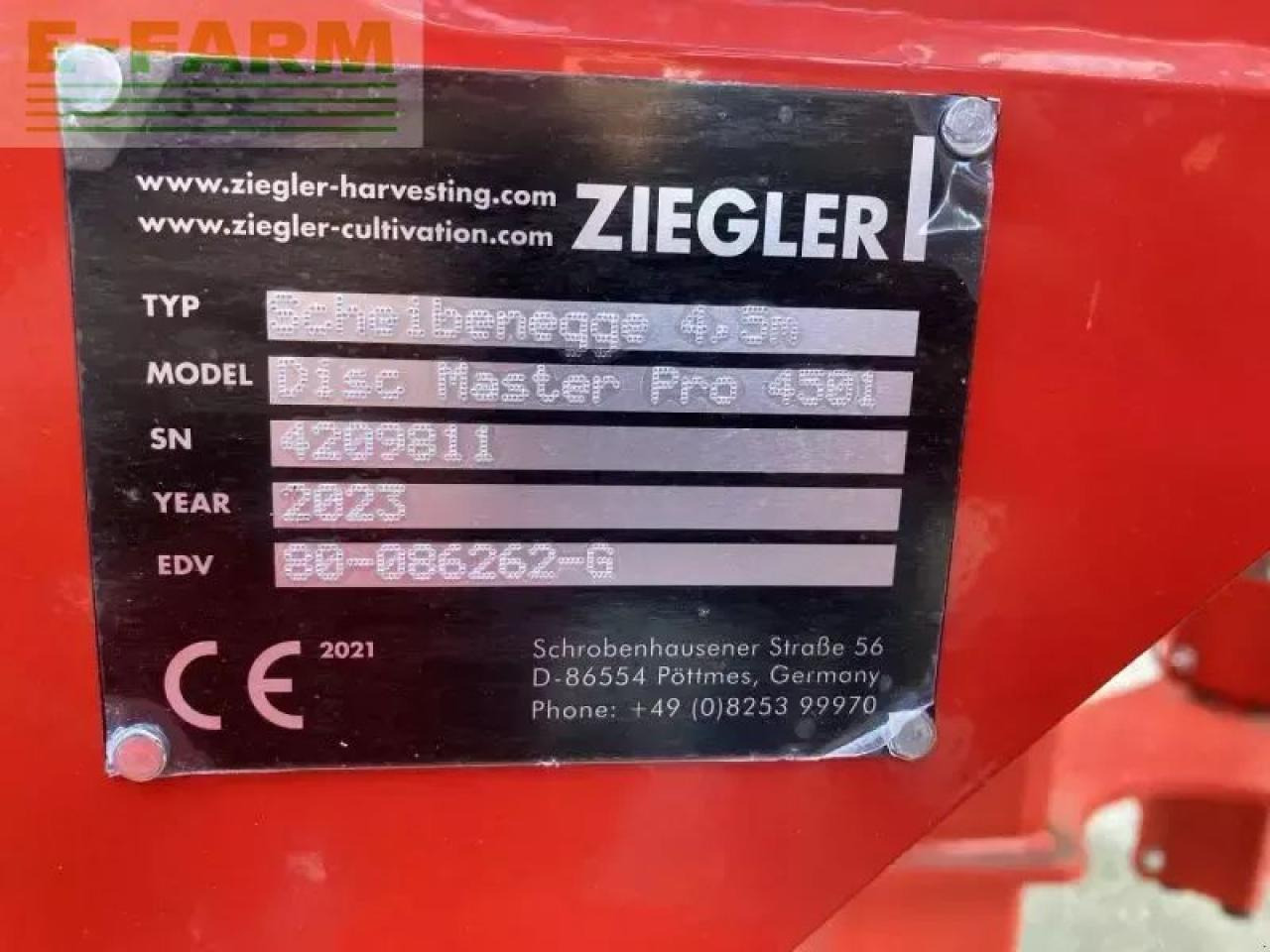 Ziegler disc master pro 4501 ziegler s - Tallriksredskap: bild 4 Ziegler disc master pro 4501 ziegler s - Tallriksredskap: bild 4