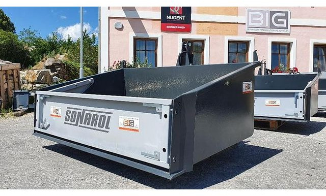 Schwerlast Transportbox / Kippmulde 180 cm mit 3 Punkt- & Euro Aufnahme - Dragbil: bild 2 Schwerlast Transportbox / Kippmulde 180 cm mit 3 Punkt- & Euro Aufnahme - Dragbil: bild 2