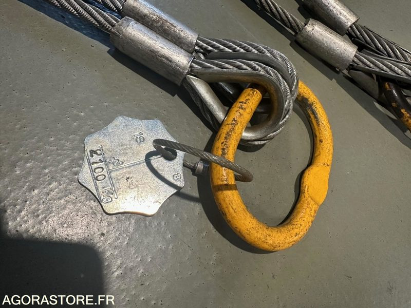 Lot 2 élingues 2 brins cable acier CMU 2100Kg + crochet CMU 8000Kg - Verktyg/ Utrustning: bild 3 Lot 2 élingues 2 brins cable acier CMU 2100Kg + crochet CMU 8000Kg - Verktyg/ Utrustning: bild 3