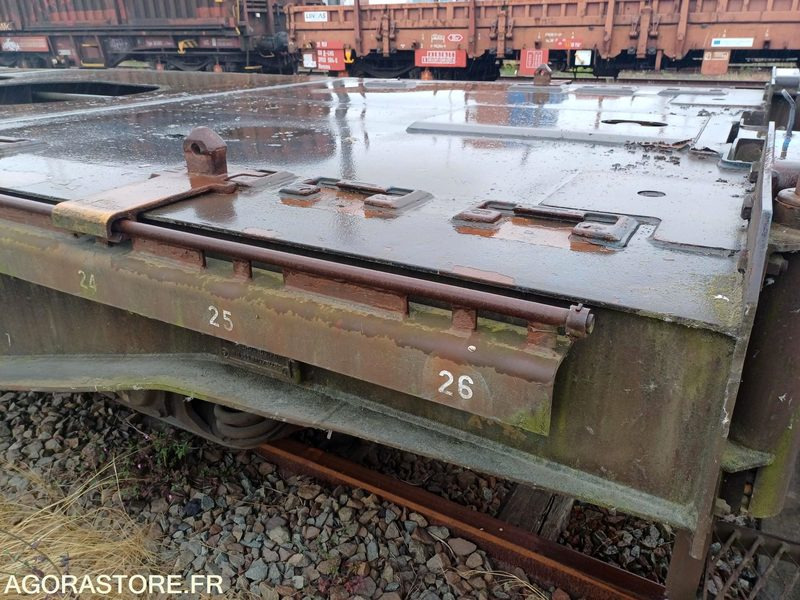 Wagon plat intermodal type Sggnss – modèle 6432B0-4, 72 pieds - 2004 (ref 1546) - Övrig maskin: bild 4 Wagon plat intermodal type Sggnss – modèle 6432B0-4, 72 pieds - 2004 (ref 1546) - Övrig maskin: bild 4