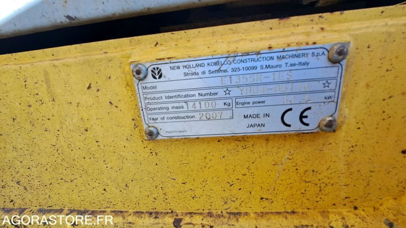 Pelle New Holland E135SR-1ES Diesel 2007 - Bandgrävare: bild 4 Pelle New Holland E135SR-1ES Diesel 2007 - Bandgrävare: bild 4