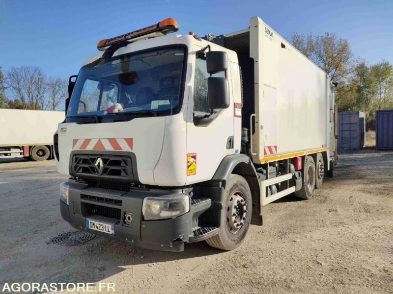 RENAULT D26 WIDE 320.26-E6 - BOM 20m3 CARGOPAC II - 2014 / 306697 KM (DM423LL) - Sopbil: bild 1 RENAULT D26 WIDE 320.26-E6 - BOM 20m3 CARGOPAC II - 2014 / 306697 KM (DM423LL) - Sopbil: bild 1