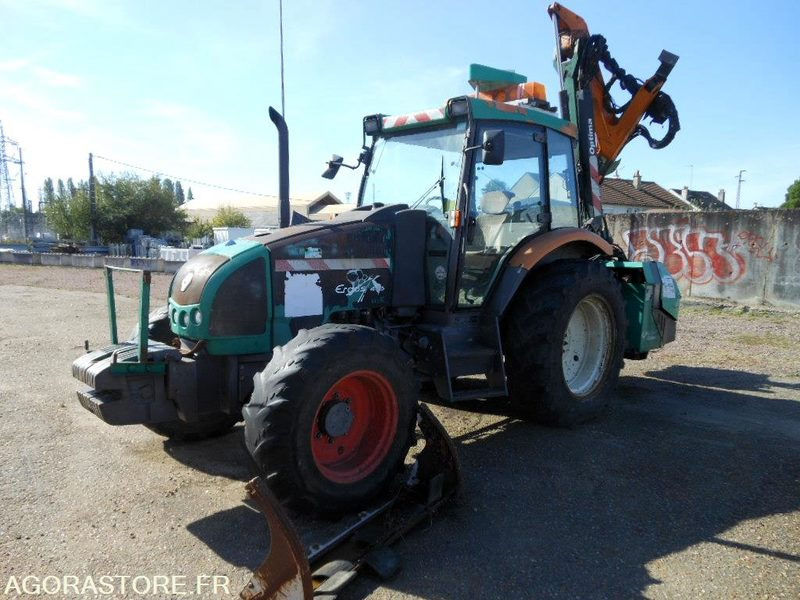 TRACTEUR AGRICOLE RENAULT ERGOS 446 (DD123) + DEBROUSSAILLEUSE 5M (MC123) - Traktor: bild 1 TRACTEUR AGRICOLE RENAULT ERGOS 446 (DD123) + DEBROUSSAILLEUSE 5M (MC123) - Traktor: bild 1