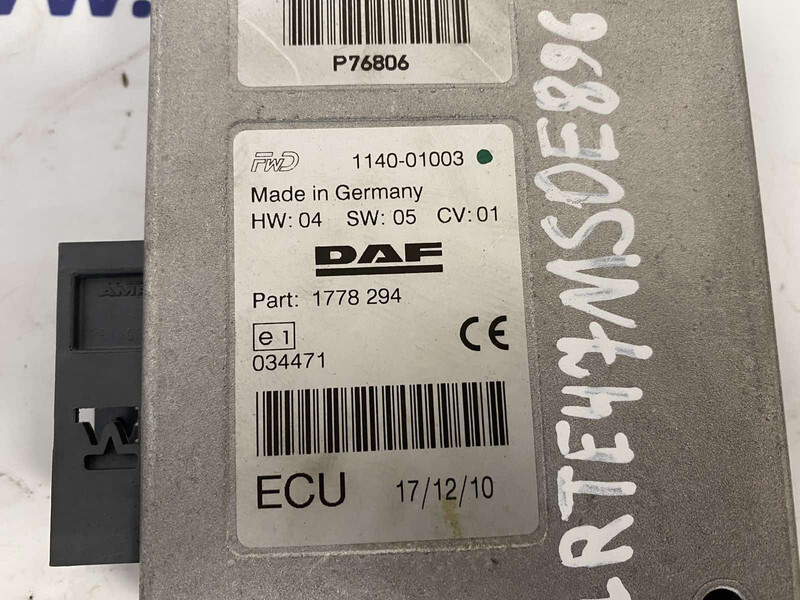 DAF XF105 - Kontrollenhet för Lastbil: bild 2 DAF XF105 - Kontrollenhet för Lastbil: bild 2
