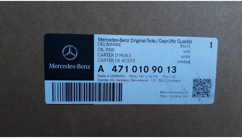 Mercedes-Benz OEM oil pan - Vevhus för Lastbil: bild 5 Mercedes-Benz OEM oil pan - Vevhus för Lastbil: bild 5