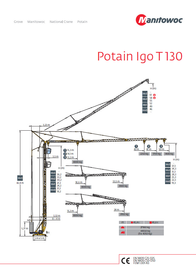 Potain IGO T130 - Självresande tornkran: bild 1 Potain IGO T130 - Självresande tornkran: bild 1