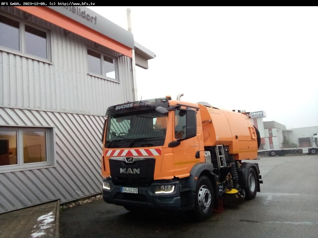 MAN TGM 18.250 4x2 BL Bucher V65_Twin - Sopmaskin: bild 1 MAN TGM 18.250 4x2 BL Bucher V65_Twin - Sopmaskin: bild 1