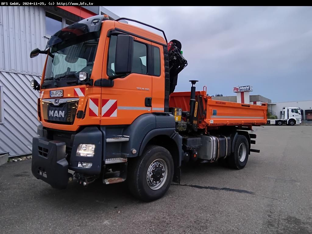 MAN TGS 18.500 4x4 BL Palfinger, WiDi, Hydrodrive - Tippbil lastbil: bild 1 MAN TGS 18.500 4x4 BL Palfinger, WiDi, Hydrodrive - Tippbil lastbil: bild 1