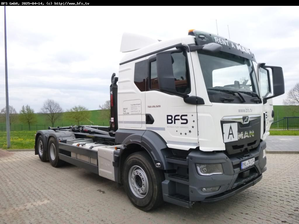 MAN TGS (TG3) 26.520 6x2-4 BL CH HIAB - Lastväxlare lastbil: bild 1 MAN TGS (TG3) 26.520 6x2-4 BL CH HIAB - Lastväxlare lastbil: bild 1