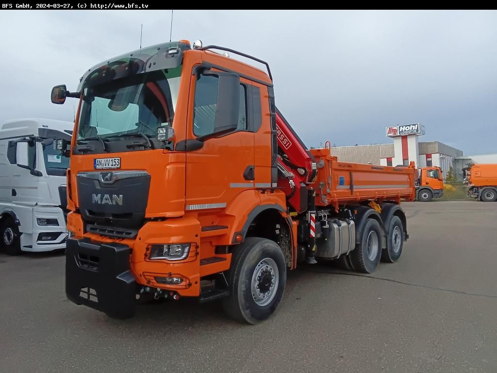 MAN TGS (TG3) 28.510 6x4-4 BL CH WiDi Fassi 15mt - Tippbil lastbil: bild 1 MAN TGS (TG3) 28.510 6x4-4 BL CH WiDi Fassi 15mt - Tippbil lastbil: bild 1