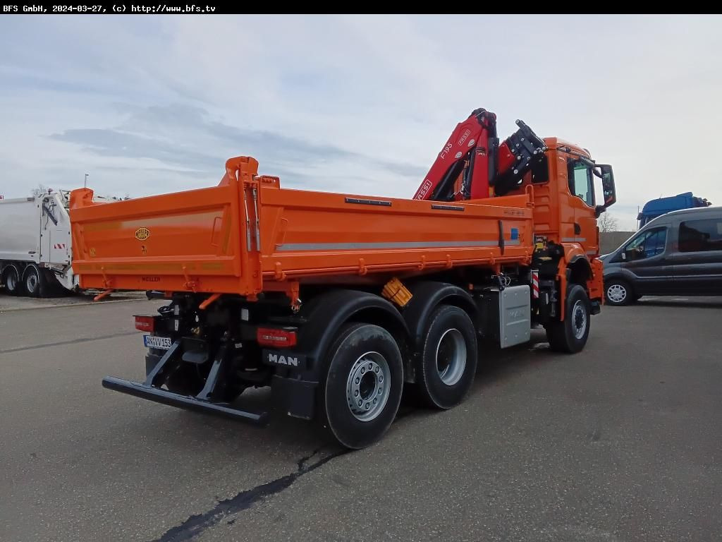 MAN TGS (TG3) 28.510 6x4-4 BL CH WiDi Fassi 15mt - Tippbil lastbil: bild 2 MAN TGS (TG3) 28.510 6x4-4 BL CH WiDi Fassi 15mt - Tippbil lastbil: bild 2