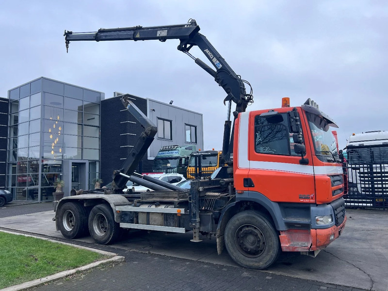 DAF CF 85.380 6X2 + MKG 141 A2 CRANE + 20 TON HOOKLIFT - EURO 3 - MANUAL GEAR - 10 TYRES - Kranbil: bild 1 DAF CF 85.380 6X2 + MKG 141 A2 CRANE + 20 TON HOOKLIFT - EURO 3 - MANUAL GEAR - 10 TYRES - Kranbil: bild 1