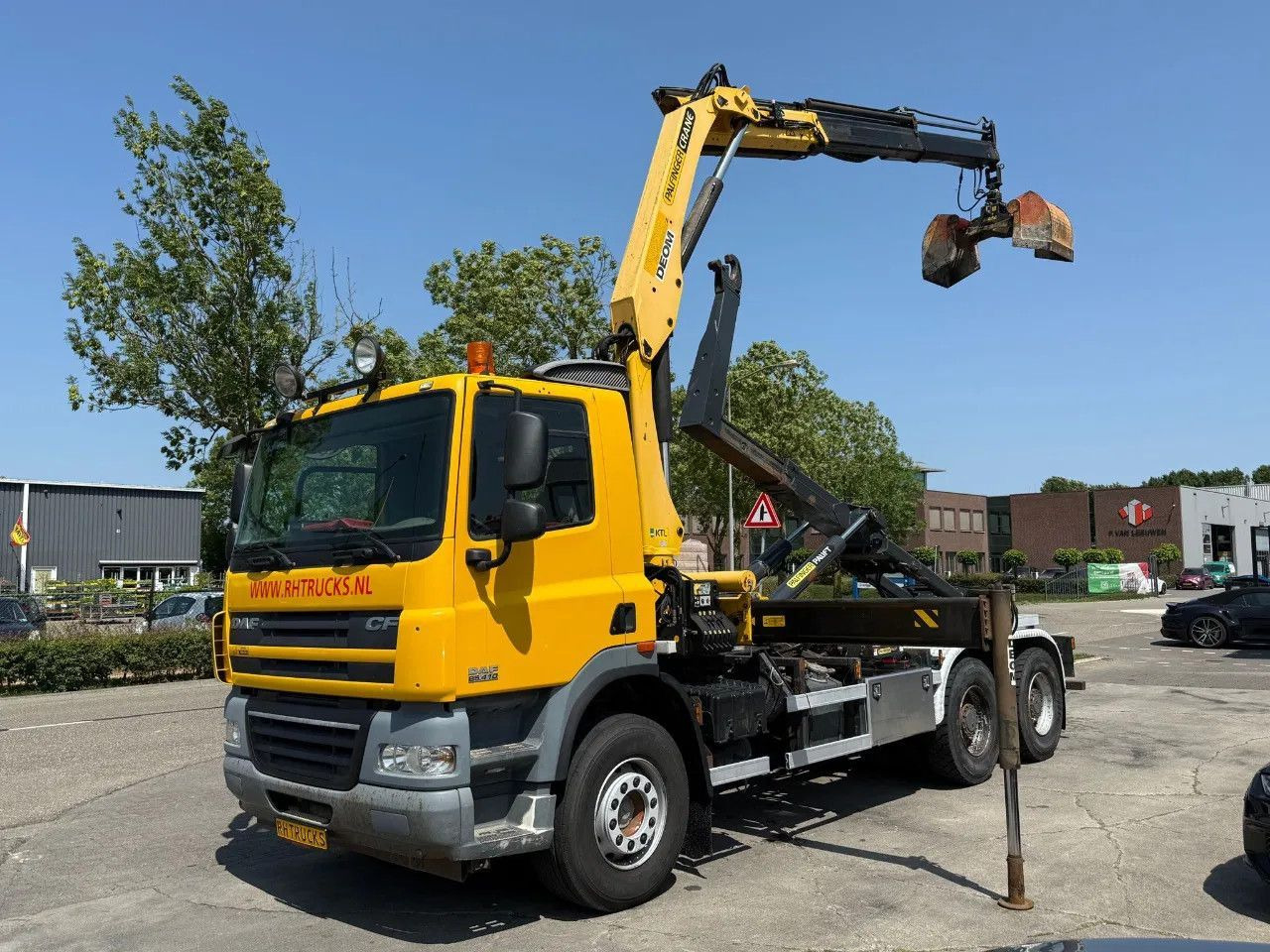 DAF CF 85.410 6X4 - EURO 5 + PALFINGER PK15500 + REM - Lastväxlare lastbil, Kranbil: bild 5 DAF CF 85.410 6X4 - EURO 5 + PALFINGER PK15500 + REM - Lastväxlare lastbil, Kranbil: bild 5