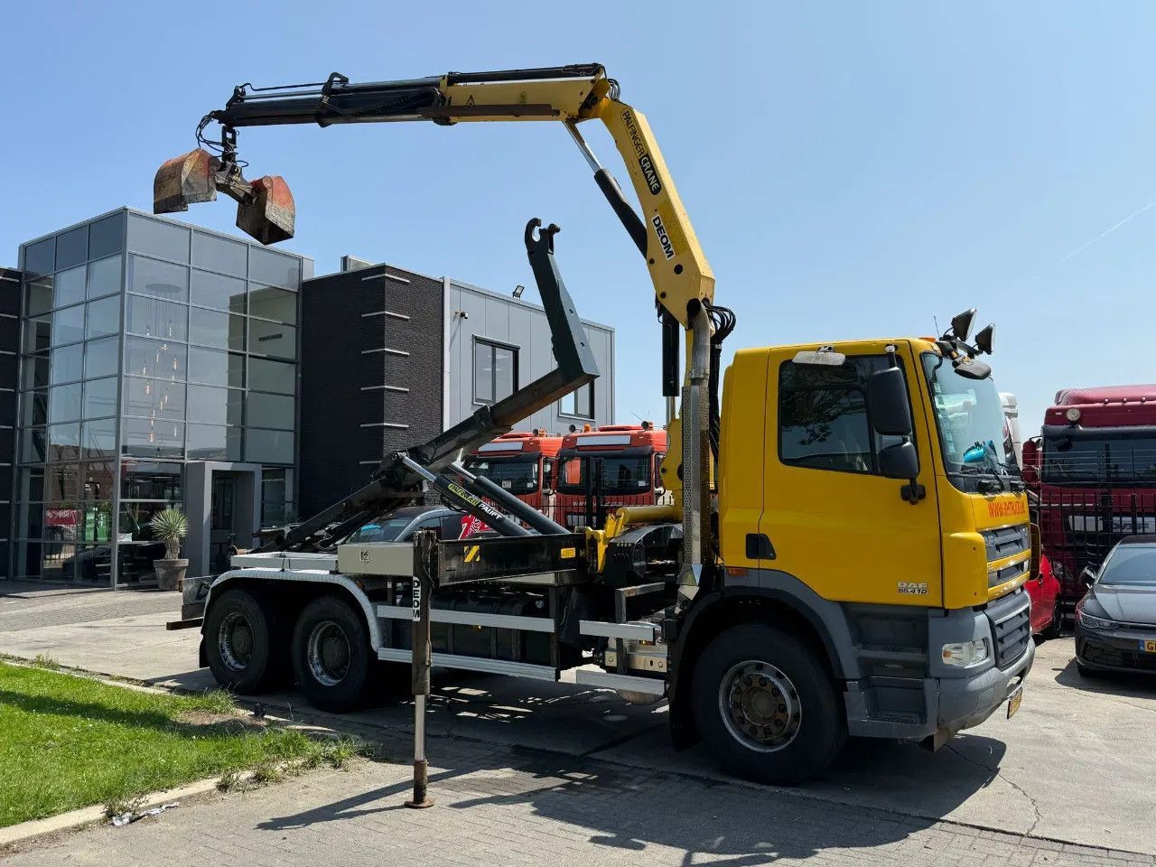 DAF CF 85.410 6X4 - EURO 5 + PALFINGER PK15500 + REM - Lastväxlare lastbil, Kranbil: bild 2 DAF CF 85.410 6X4 - EURO 5 + PALFINGER PK15500 + REM - Lastväxlare lastbil, Kranbil: bild 2