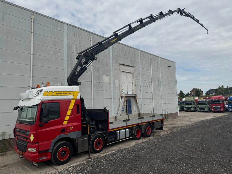DAF CF 85.460 8X2 HIAB 477E-7 + JIB 75X + REMOTE CONTROL - Flakbil, Kranbil: bild 1 DAF CF 85.460 8X2 HIAB 477E-7 + JIB 75X + REMOTE CONTROL - Flakbil, Kranbil: bild 1
