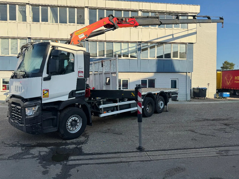 Renault C460 6X2 EURO 6 PALFINGER PK33002 + REMOTE CONTROL ENIGINE RUNNING - Flakbil, Kranbil: bild 1 Renault C460 6X2 EURO 6 PALFINGER PK33002 + REMOTE CONTROL ENIGINE RUNNING - Flakbil, Kranbil: bild 1
