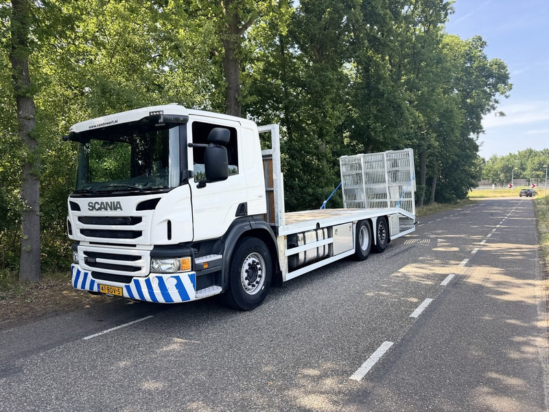 Scania P280 6X2 Machine Transporter / Oprij Vrachtwagen Euro 6 - Allison Automaat - Full Air - 115DKM - Camera - 2016 - Biltransportbil lastbil: bild 1 Scania P280 6X2 Machine Transporter / Oprij Vrachtwagen Euro 6 - Allison Automaat - Full Air - 115DKM - Camera - 2016 - Biltransportbil lastbil: bild 1