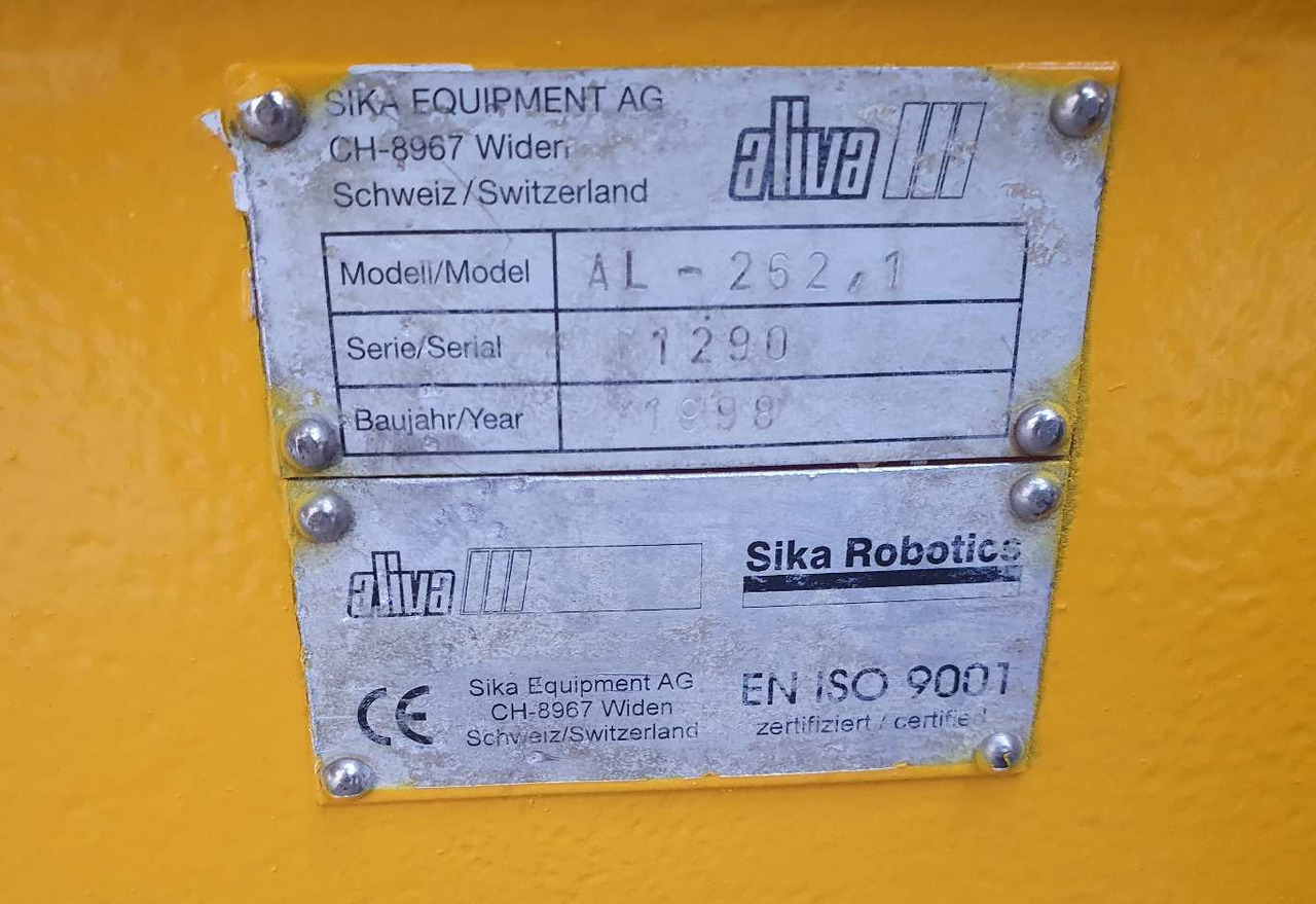 Aliva AL 262.1 shotcrete rotor machine - Betongutrustning: bild 4 Aliva AL 262.1 shotcrete rotor machine - Betongutrustning: bild 4