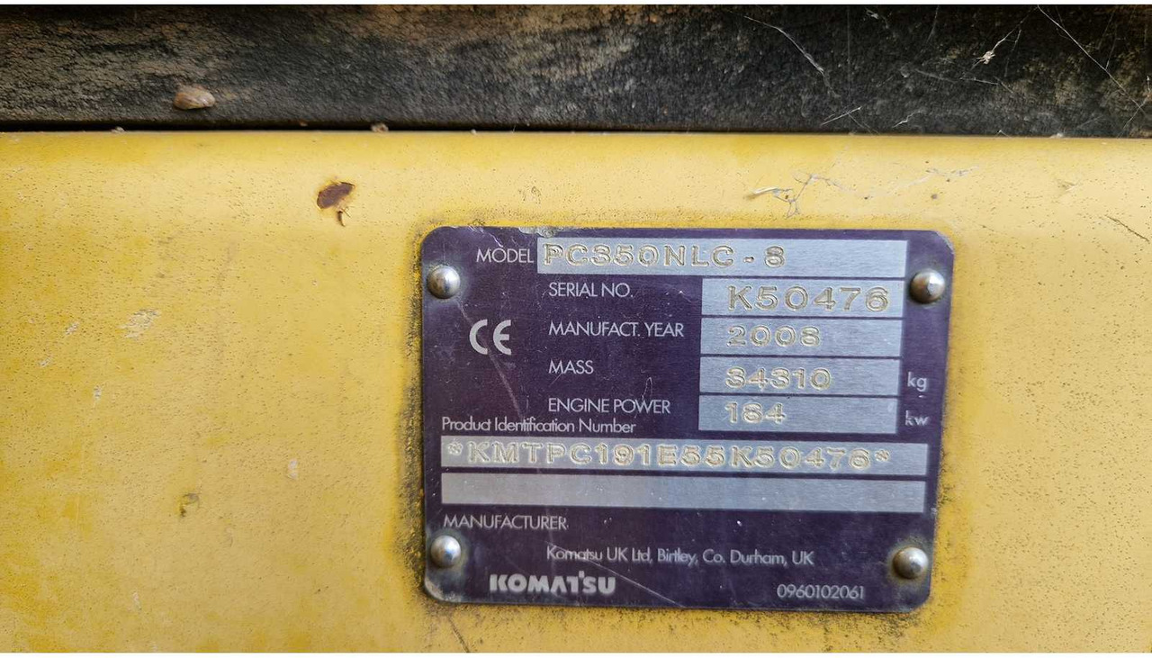 Bandgrävare Komatsu PC350NLC: bild 39