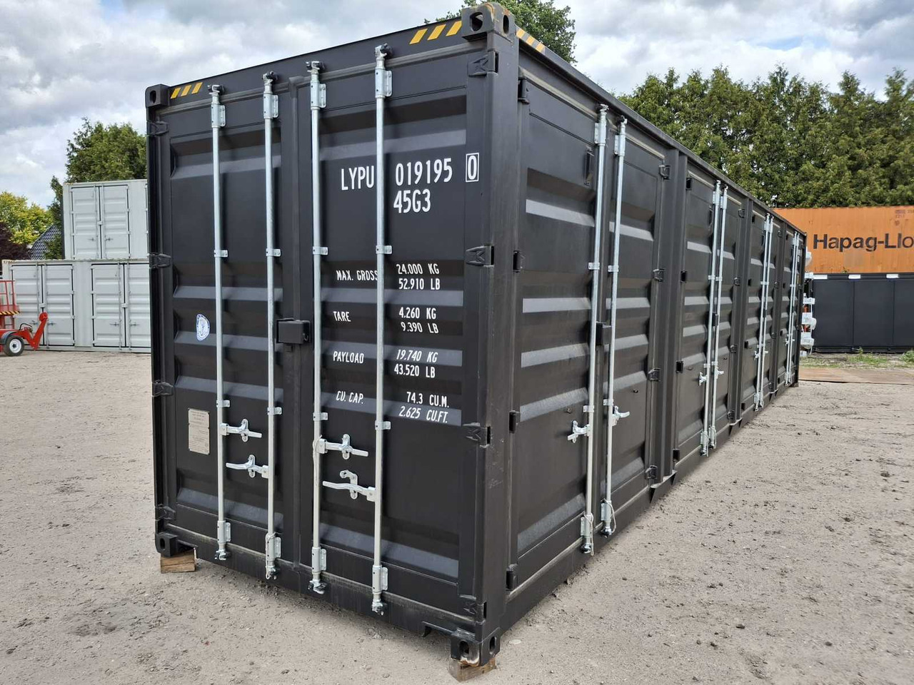 LYPU 40 ft High Cube Zwart - Sjöcontainer: bild 2 LYPU 40 ft High Cube Zwart - Sjöcontainer: bild 2