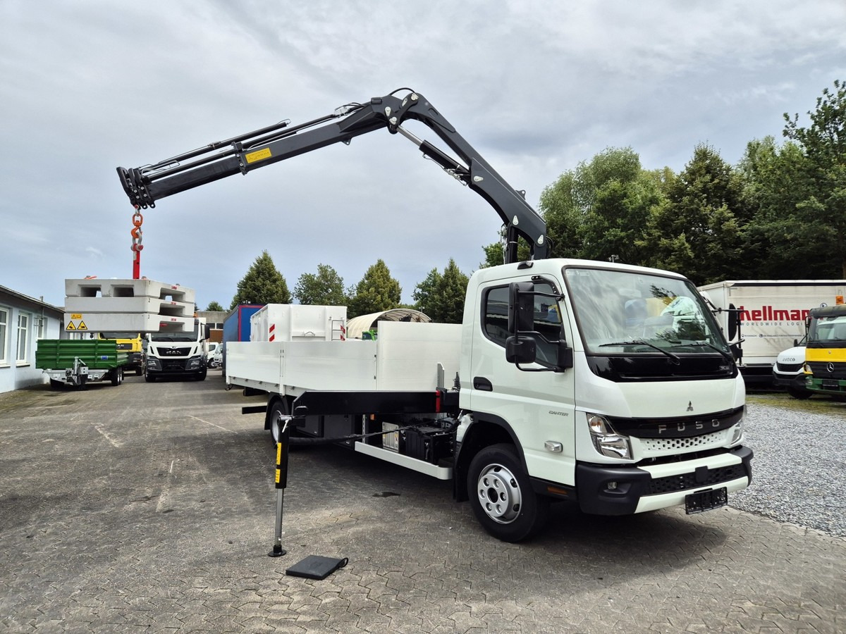 Ny Transportbil med flak FUSO FUSO 9C18 Canter Alu Pritsche 5.5m Kran 3x hydr.: bild 6