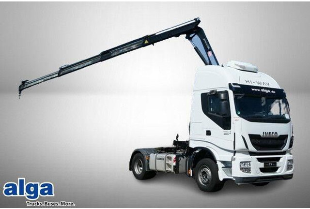 Iveco 460 Stralis 4x2, Kran HMF 1320K3, Hydr., Klima - Dragbil: bild 1 Iveco 460 Stralis 4x2, Kran HMF 1320K3, Hydr., Klima - Dragbil: bild 1