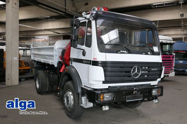 Mercedes-Benz 1820 AK 4x4, HMF 1003 K2, Allrad, AHK, Blattfed. - Tippbil lastbil, Kranbil: bild 1 Mercedes-Benz 1820 AK 4x4, HMF 1003 K2, Allrad, AHK, Blattfed. - Tippbil lastbil, Kranbil: bild 1