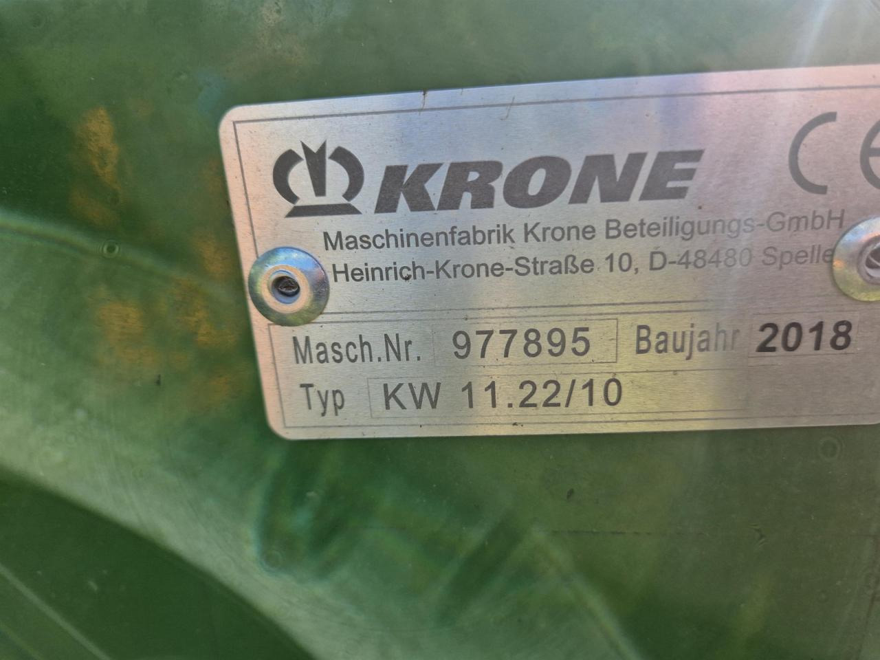 Krone KW 11.22 - Hövändare: bild 2 Krone KW 11.22 - Hövändare: bild 2