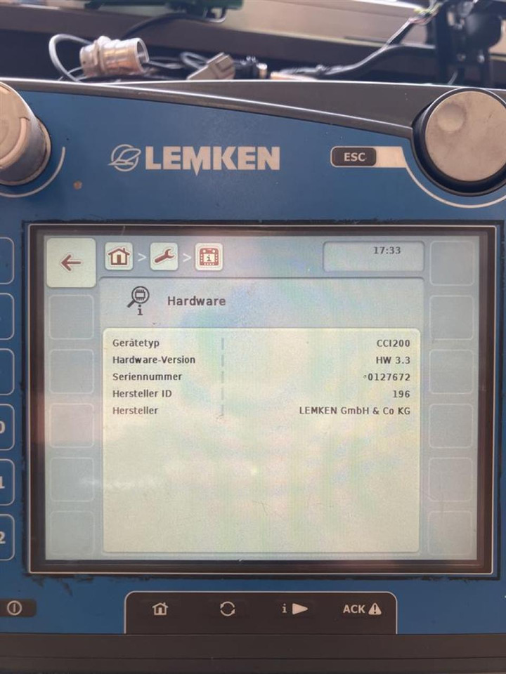 Lemken CCI200 - Navigationssystem för Lantbruksmaskiner: bild 4 Lemken CCI200 - Navigationssystem för Lantbruksmaskiner: bild 4