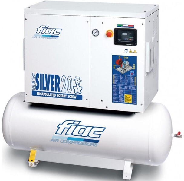 Fiac New Silver 20 / 300 Silent 15 kW 1900 L / min 10 Bar Elektrische Schroefcompressor met ketel - Luftkompressor: bild 1 Fiac New Silver 20 / 300 Silent 15 kW 1900 L / min 10 Bar Elektrische Schroefcompressor met ketel - Luftkompressor: bild 1