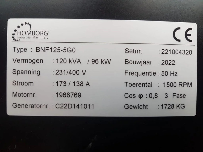 Himoinsa Iveco Stamford 120 kVA Supersilent Rental generatorset New ! - Elgenerator: bild 5 Himoinsa Iveco Stamford 120 kVA Supersilent Rental generatorset New ! - Elgenerator: bild 5