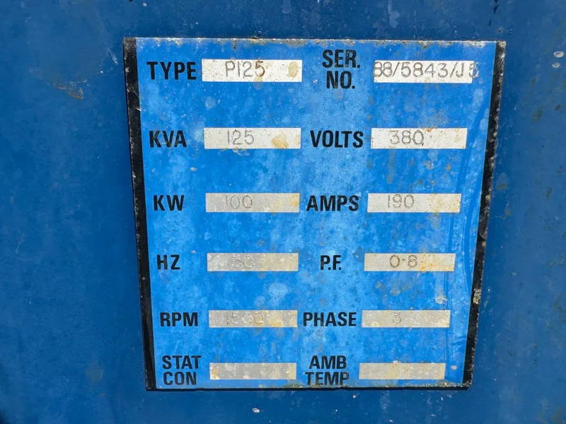 Perkins FG Wilson Stamford 125 kVA generatorset - Elgenerator: bild 3 Perkins FG Wilson Stamford 125 kVA generatorset - Elgenerator: bild 3