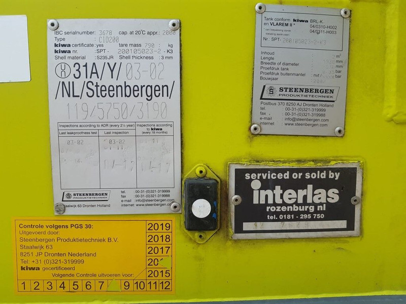 Dieseltank Steenbergen 2000 liter Kiwa IBC Dieseltank met handpomp - Lagringstank: bild 3 Dieseltank Steenbergen 2000 liter Kiwa IBC Dieseltank met handpomp - Lagringstank: bild 3