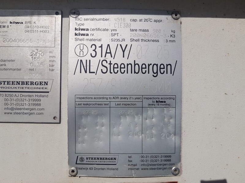 Dieseltank Steenbergen 3000 liter Kiwa IBC Dieseltank - Lagringstank: bild 3 Dieseltank Steenbergen 3000 liter Kiwa IBC Dieseltank - Lagringstank: bild 3