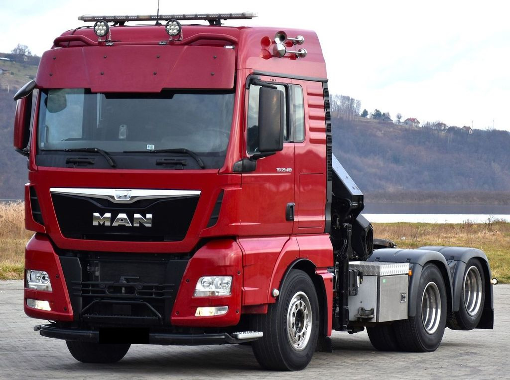 MAN TGX 28.480 Sattelzugmaschine + HMF 2120 K5/FUNK - Dragbil: bild 4 MAN TGX 28.480 Sattelzugmaschine + HMF 2120 K5/FUNK - Dragbil: bild 4