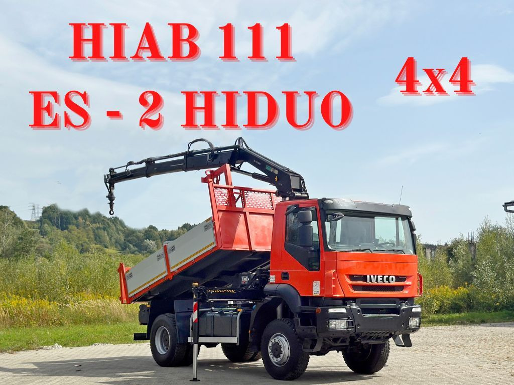 Iveco TRAKKER 190T36 * HIAB 111 ES-2 HIDUO * 4x4 * TOP - Kranbil: bild 1 Iveco TRAKKER 190T36 * HIAB 111 ES-2 HIDUO * 4x4 * TOP - Kranbil: bild 1